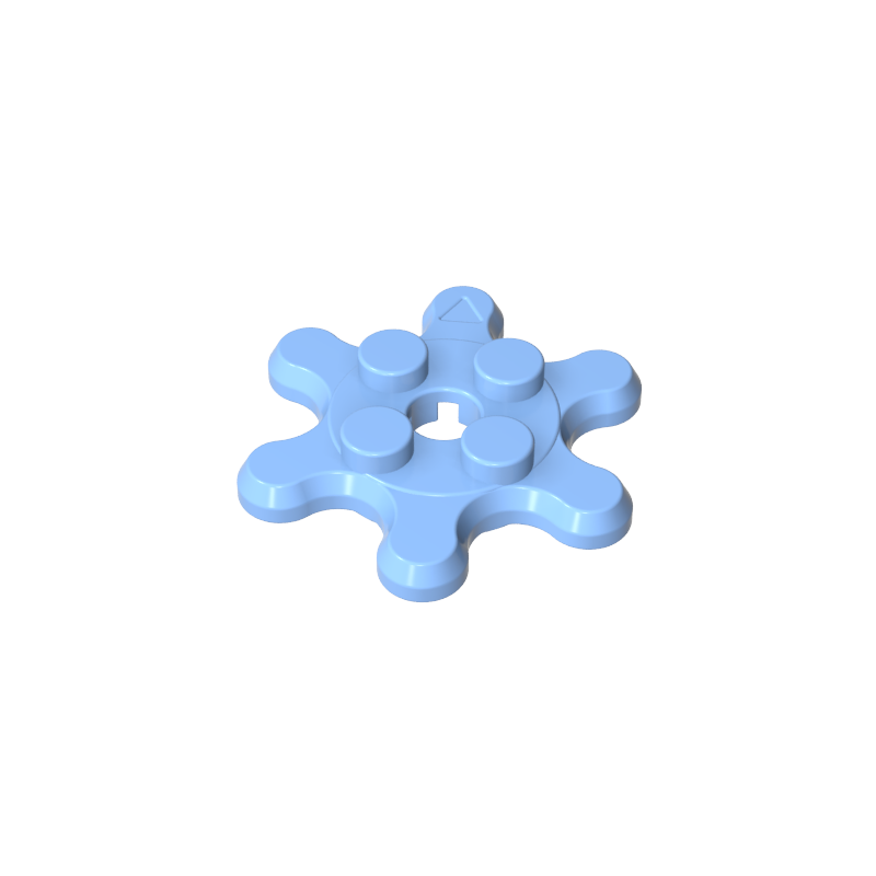 2x2 6-gear turntable plate