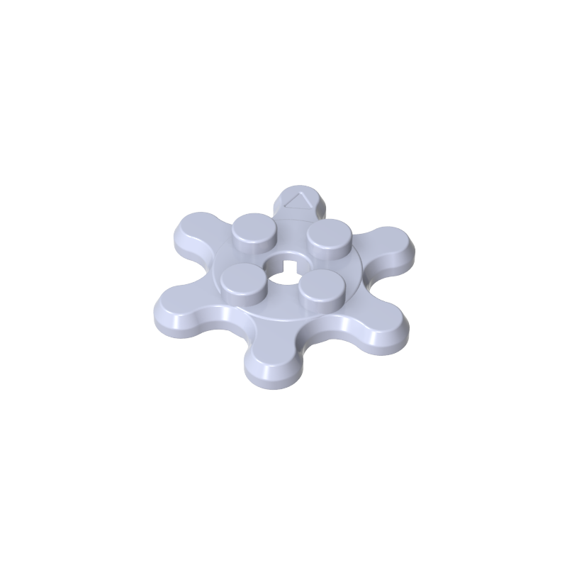 2x2 6-gear turntable plate