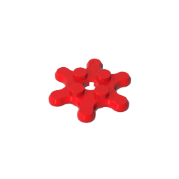 Plate Special 2 x 2 Splat Gear with 6 Teeth