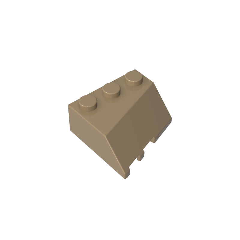 3x3 Sloped Wedge Brick (right)