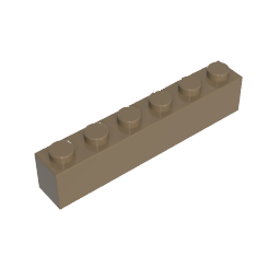 Brick 1 x 6 without Bottom Tubes
