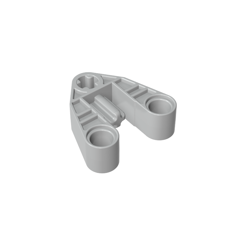 Triangular connector shaft/bolt hole