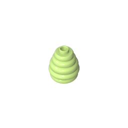 Cone 2 x 2 x 1 2/3 with Stacked Rings (Beehive / Cotton Candy)-MyGobricks