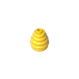 Cone 2 x 2 x 1 2/3 with Stacked Rings (Beehive / Cotton Candy)-MyGobricks