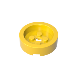 Brick Round 4 x 4 with Recessed Center