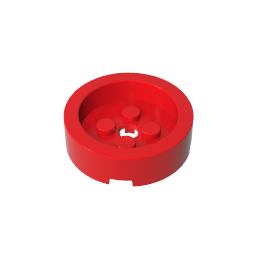 Brick Round 4 x 4 with Recessed Center