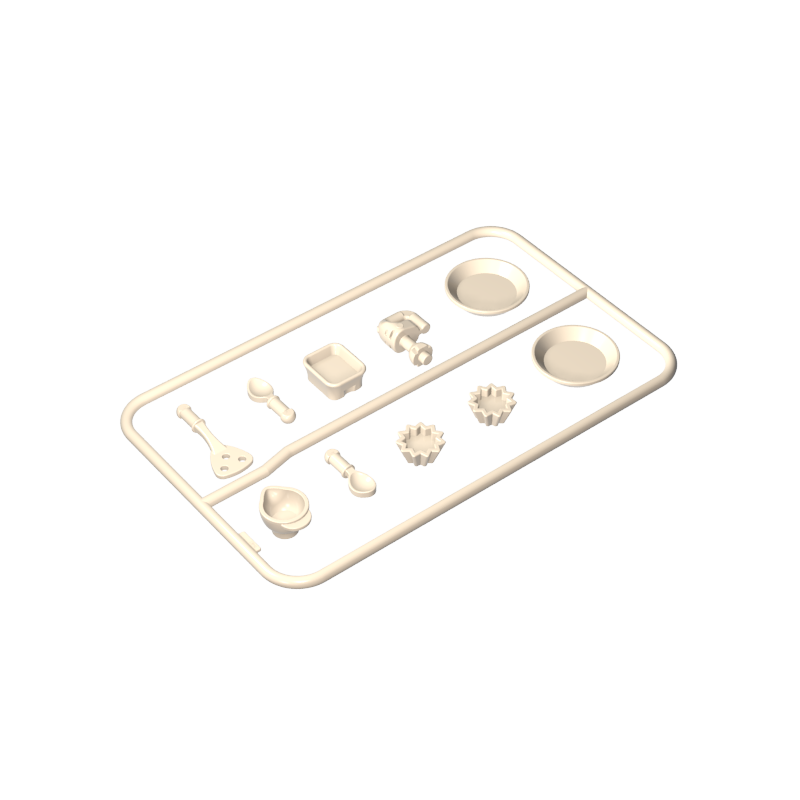 Doll kitchenware plate