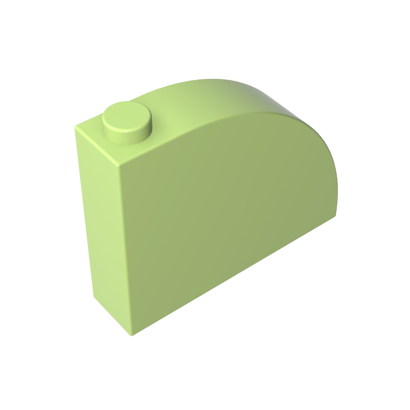 4x1x2 2/3 curved brick