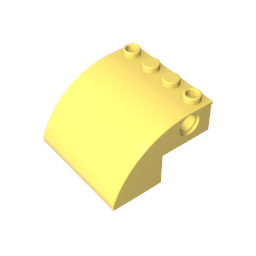 4x4x2 curved bricks with bolt holes