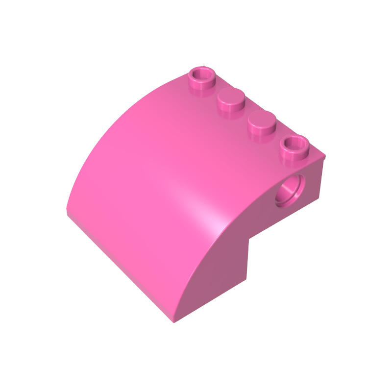 4x4x2 Curved brick with bolt holes