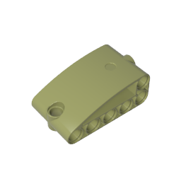 Technic, Panel Curved 2 x 5 x 3 Double Modified L-Shape Quarter Ellipse Thick-MyGobricks