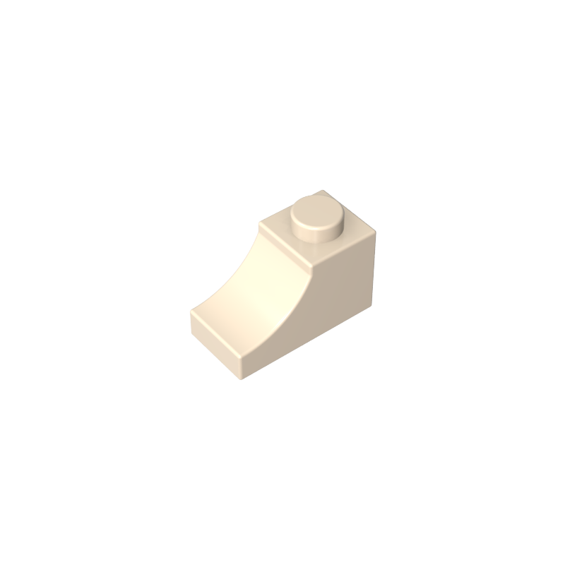 1x2x1 curved brick