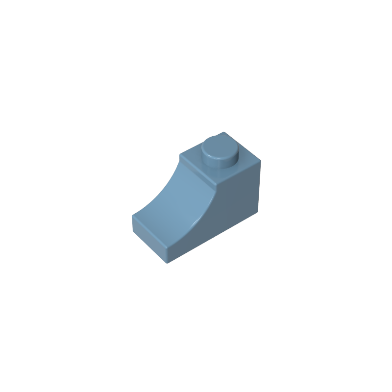 1x2x1 curved brick