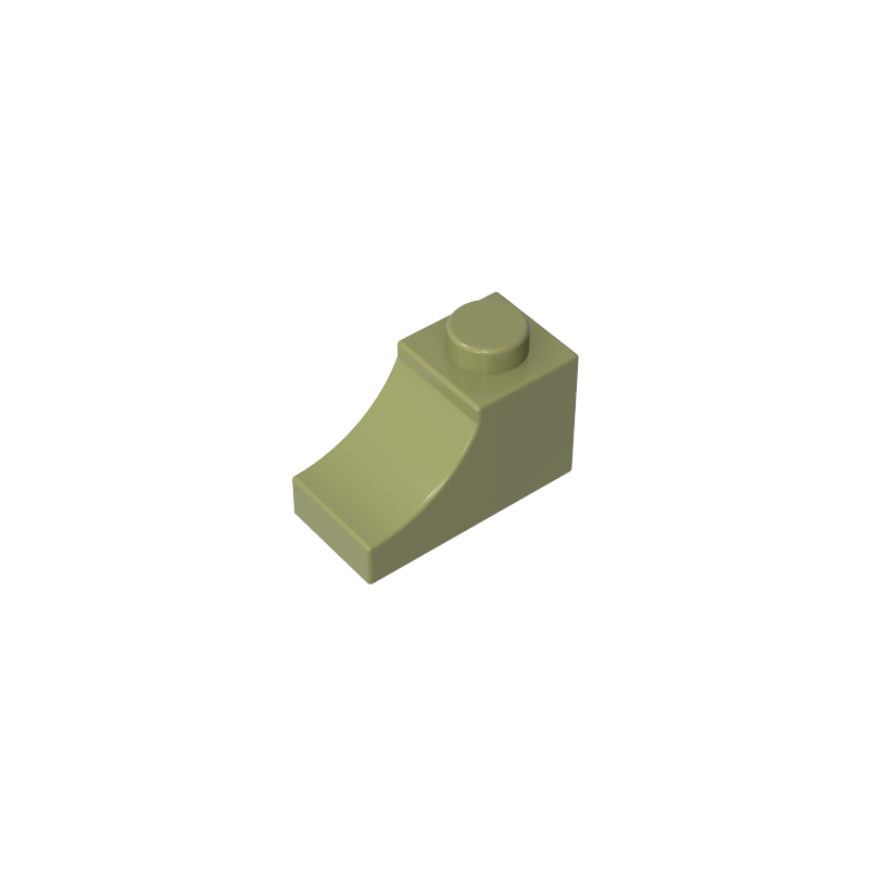 1x2x1 curved brick