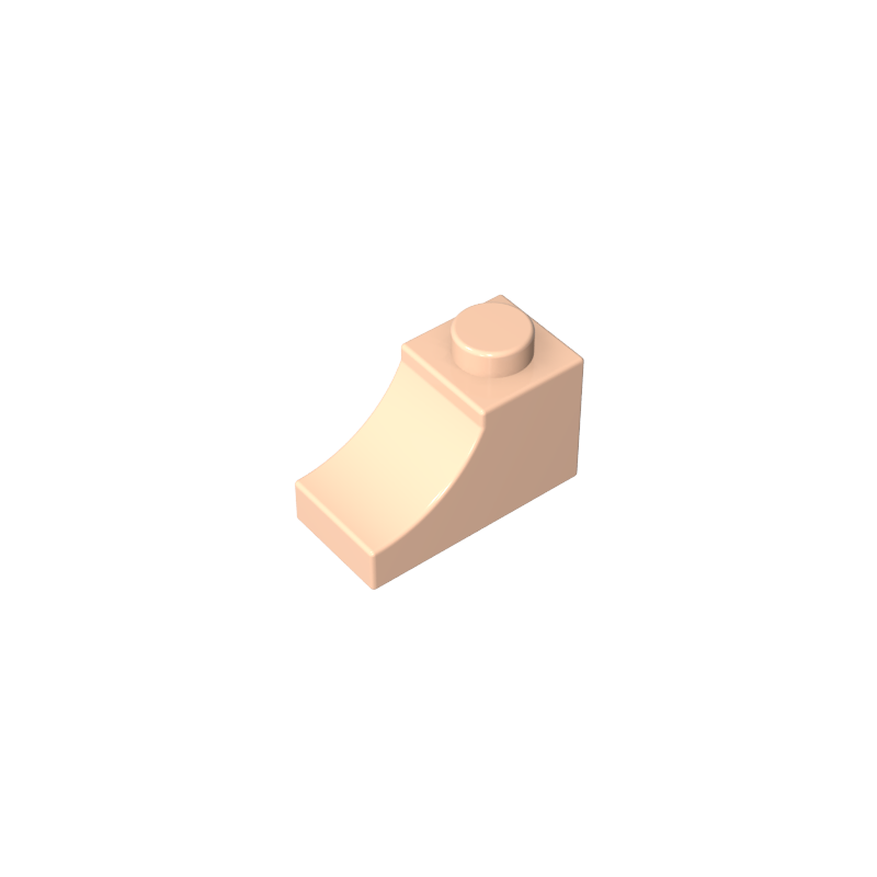 1x2x1 Curved Brick