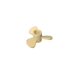Propeller 3 Blade 3 Diameter with Axle Cross