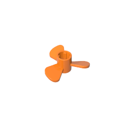 Propeller 3 Blade 3 Diameter with Axle Cross
