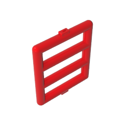 Bar 1 x 4 x 3 Window [Side Tabs]-MyGobricks