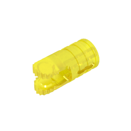 Hinge Cylinder 1 x 2 Locking with 2 Click Fingers and Axle Hole, 9 Teeth