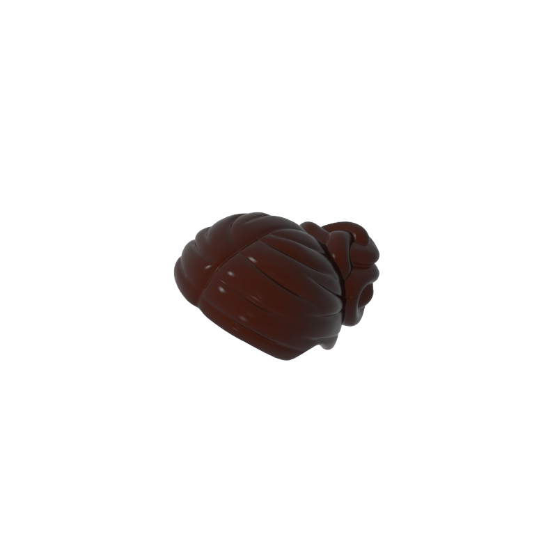 Minifig Hair with Elaborate Knot Bun