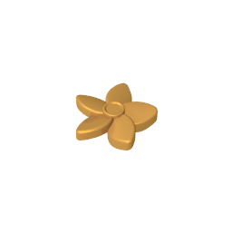 Friends Accessories Hair Decoration, Flower with Pointed Petals and Small Pin-MyGobricks