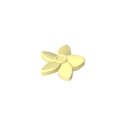 Friends Accessories Hair Decoration, Flower with Pointed Petals and Small Pin-MyGobricks