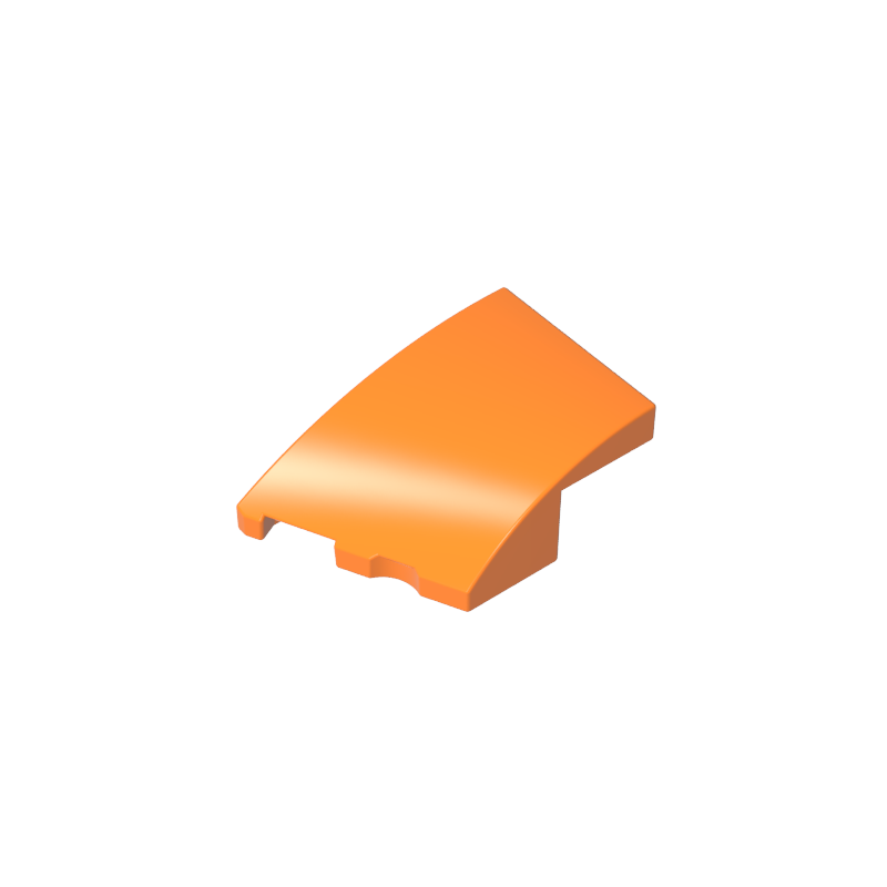3x2 wedge-shaped curved brick (left)