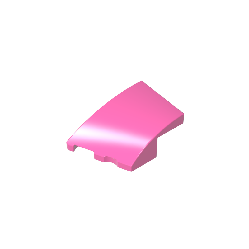 3x2 wedge-shaped curved brick (left)