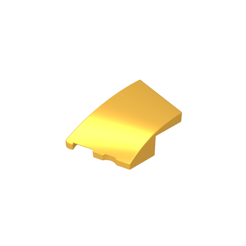 3x2 wedge-shaped curved brick (left)