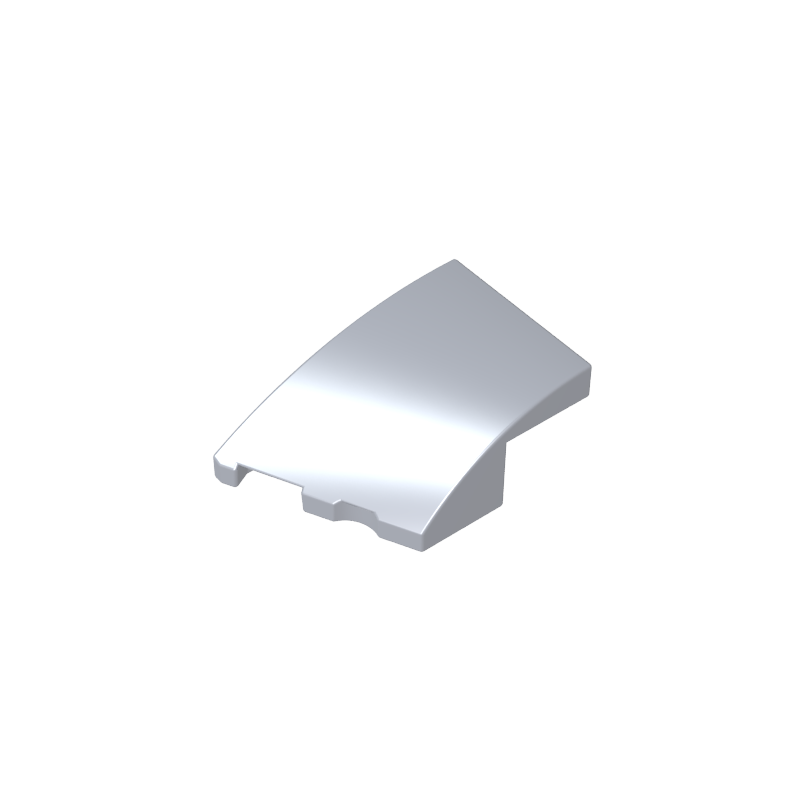 3x2 wedge-shaped curved brick (left)