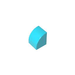 1x1x1 curved brick