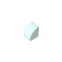 1x1x1 curved brick