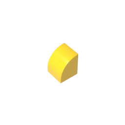 1x1x1 curved brick