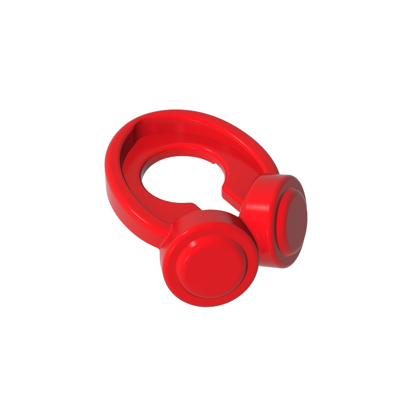 Minifigure neck hanging headphones