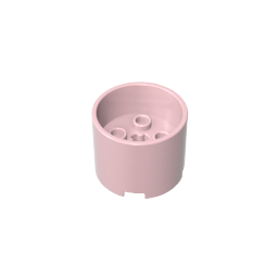 Brick Round 3 x 3 x 2 with Recessed Center with 2 x 2 Studs and Axle Hole