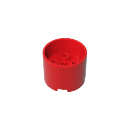 Brick Round 3 x 3 x 2 with Recessed Center with 2 x 2 Studs and Axle Hole