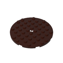 8x8 round base plate