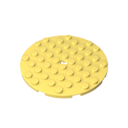 8x8 round base plate