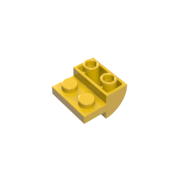 2x2x1 Reverse Curved Brick