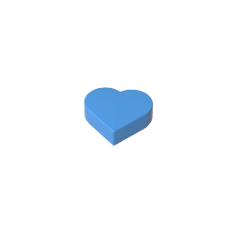 Tile 1 x 1 Heart