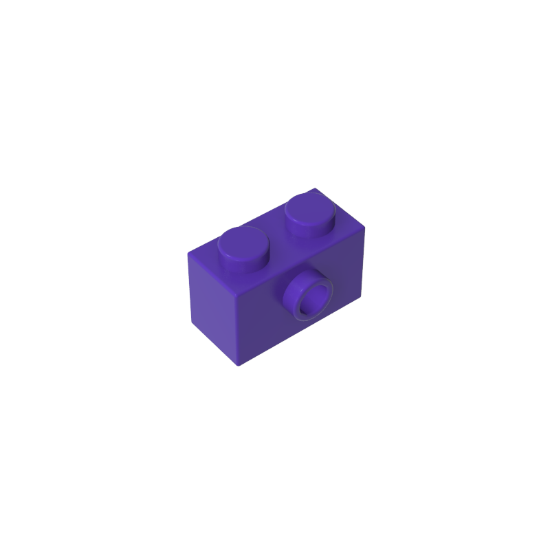 1x2 side with 1 hole brick