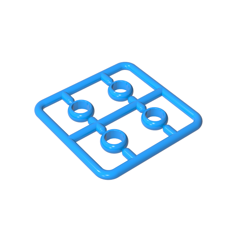 Rings Gold Rings Lord of the Rings 4 per plate