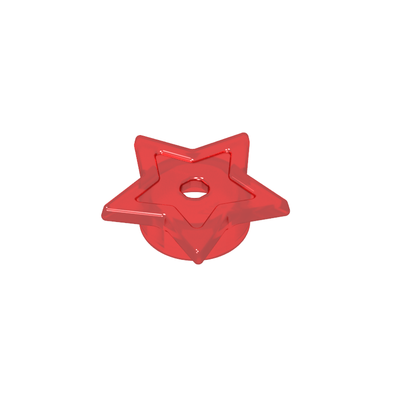 1x1 five-pointed star decoration