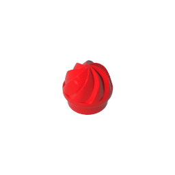 Plate Round 1 x 1 Swirled Top