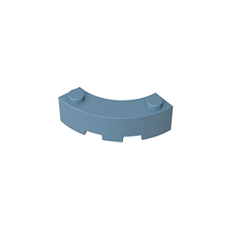 3x3 curved brick
