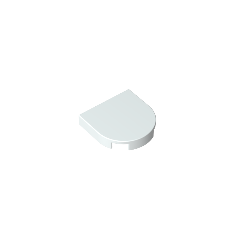 2x2 Semicircle Glossy Panel