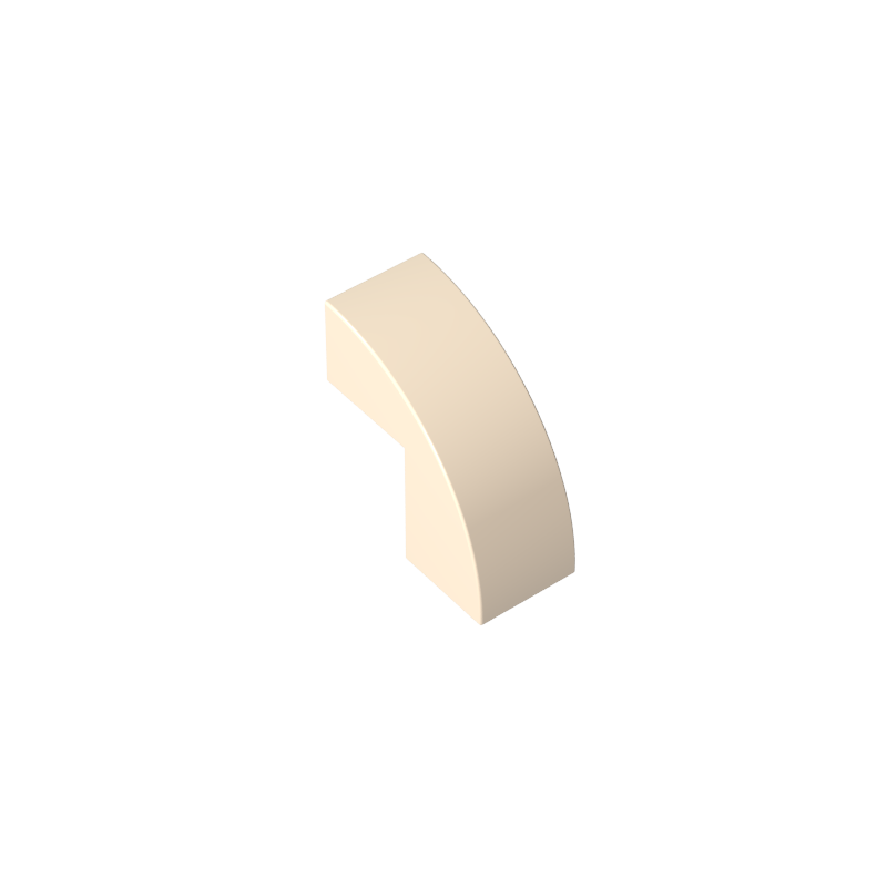 2x1x1x2/3 curved smooth tiles