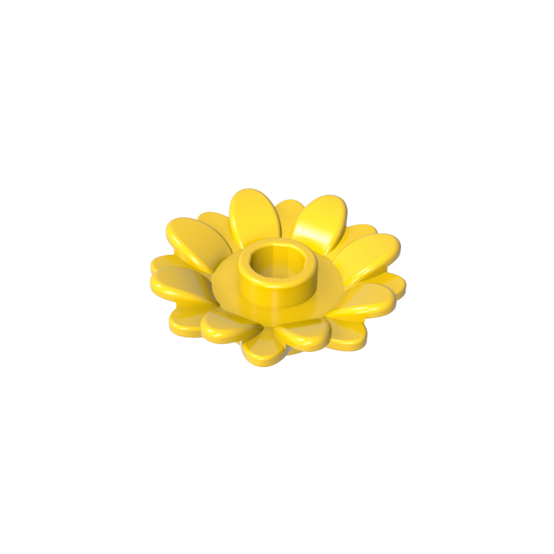 2x2 Round Sunflower With 16 Petals