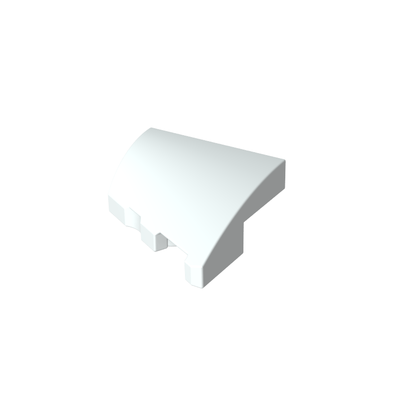 2x2x2/3 Wedge-shaped Arc Panel, Right