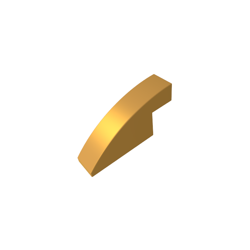 4x1x1 2/3 curved brick